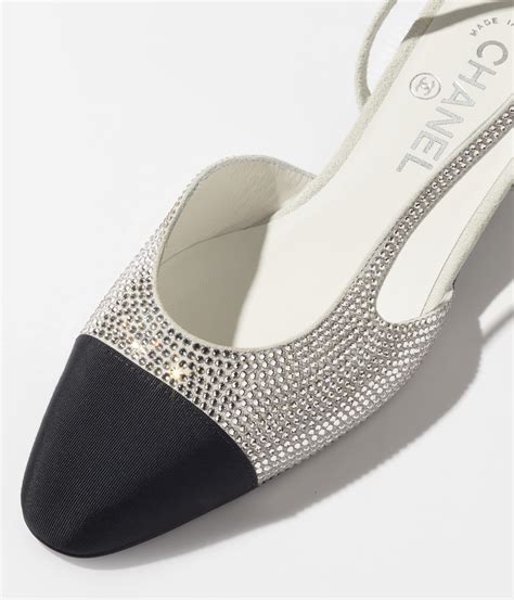 chanel rhinestone slingback|chanel slingback pumps.